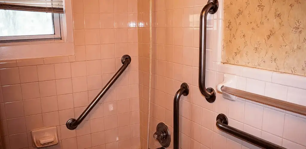 Shower grab bar installation for bathroom safety and accessibility in Milwaukee, WI