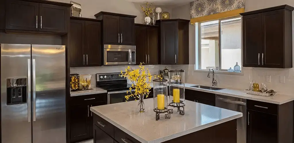 Cabinet painting results with freshly painted kitchen cabinets in Milwaukee, WI