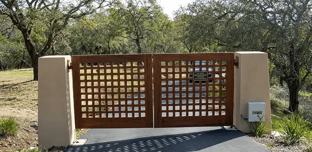 Driveway gate installation for a residential property in Milwaukee, WI