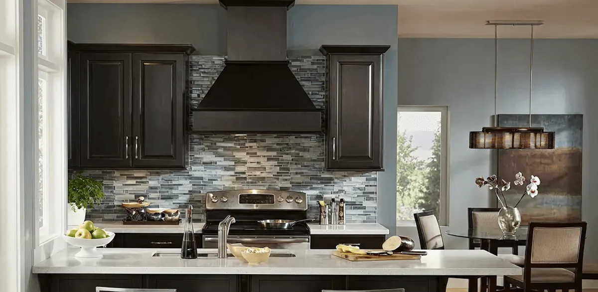 Kitchen cabinet painting and refinishing in a modern kitchen in Milwaukee, WI