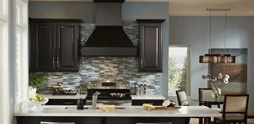 Kitchen cabinet painting and refinishing in a modern kitchen in Milwaukee, WI